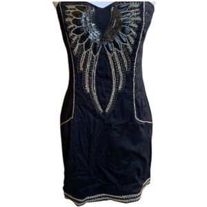 Y2K Angel Studded Bustier Mini Dress by French Connection